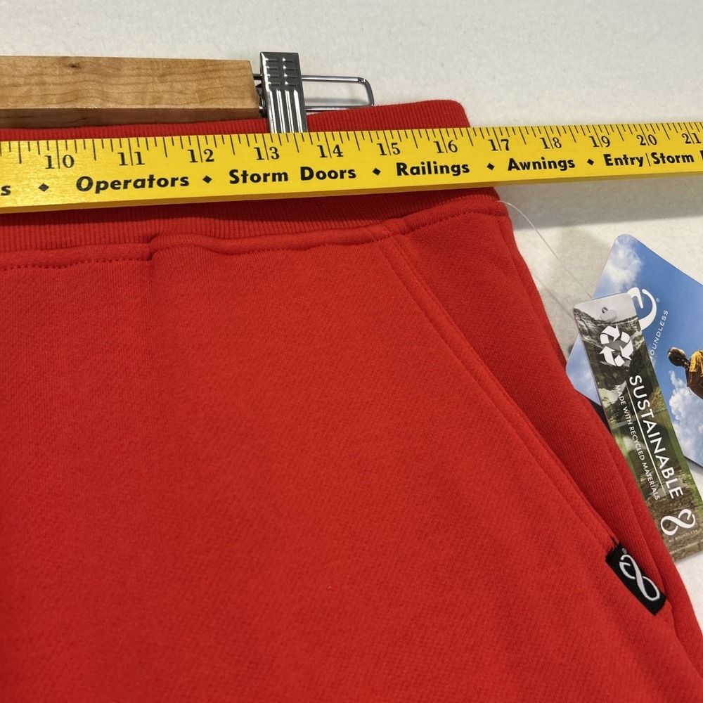 Be Boundless Womens Soft Eco Fleece Joggers Pants Red Large ELP022200 - Picture 5 of 10